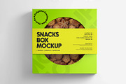 Custom Biscuit Cookie Box Mockup, a Packaging Mockup by Ram Studio LLC (Thumbnail 1 of 7)