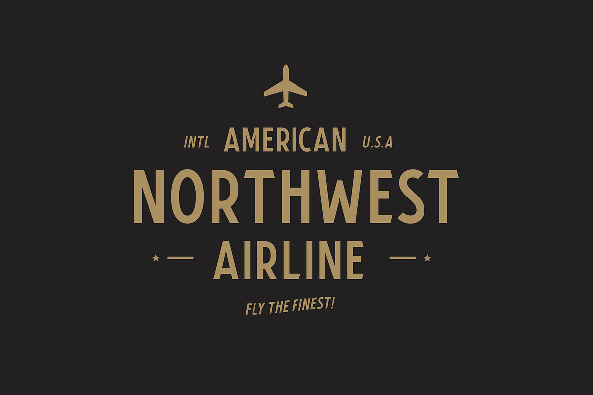 Airfare Font preview 4