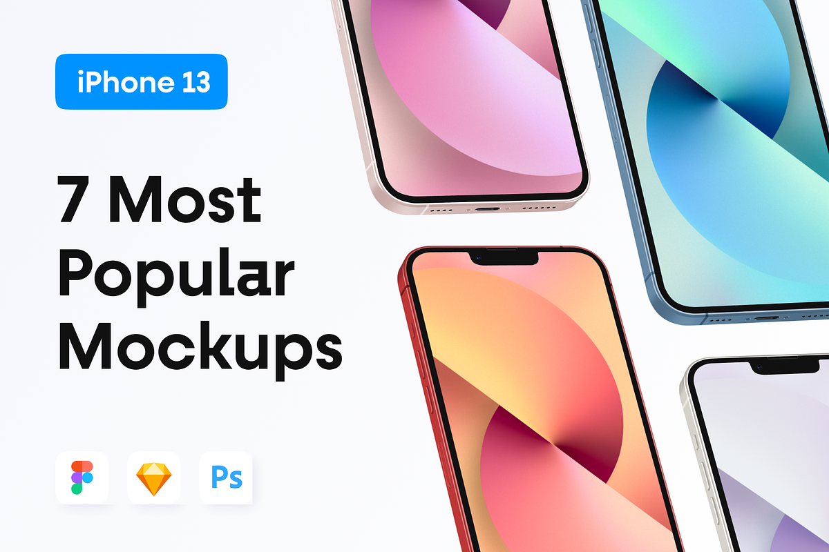 Top 7 iPhone 13 Mockups, an iPhone Mockup by 360 Mockups (Photo 1 of 6)
