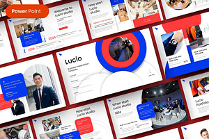 Lucio – Business PowerPoint Template, a Presentation Template by Dens Creative Studio