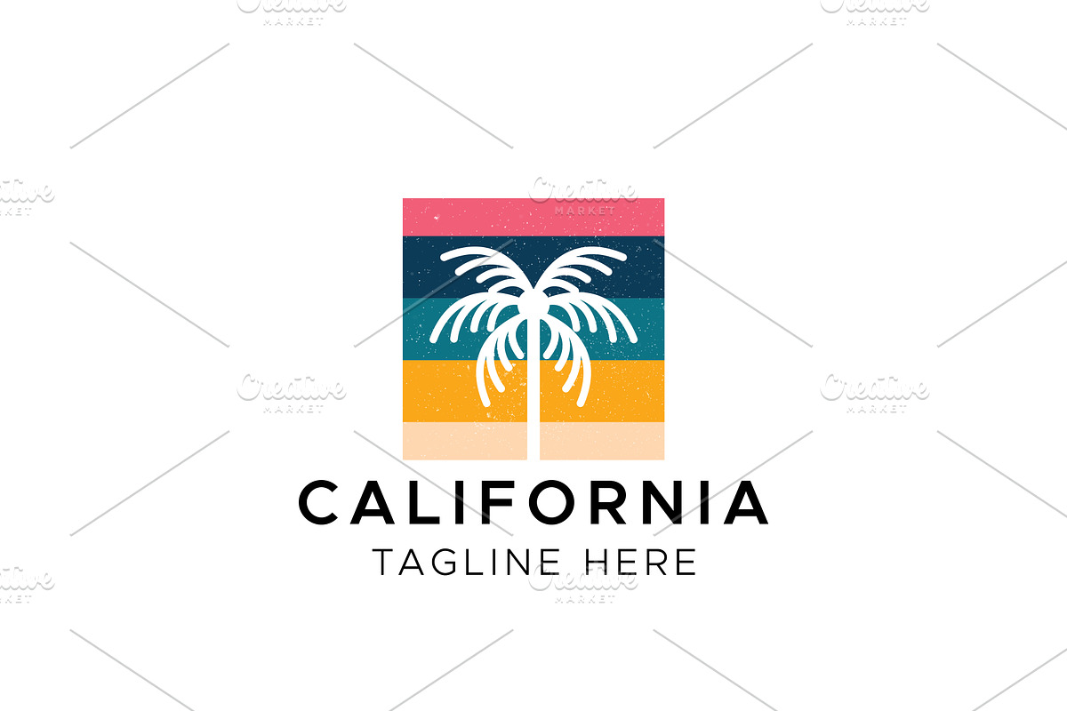 California Palm Beach Logo Design