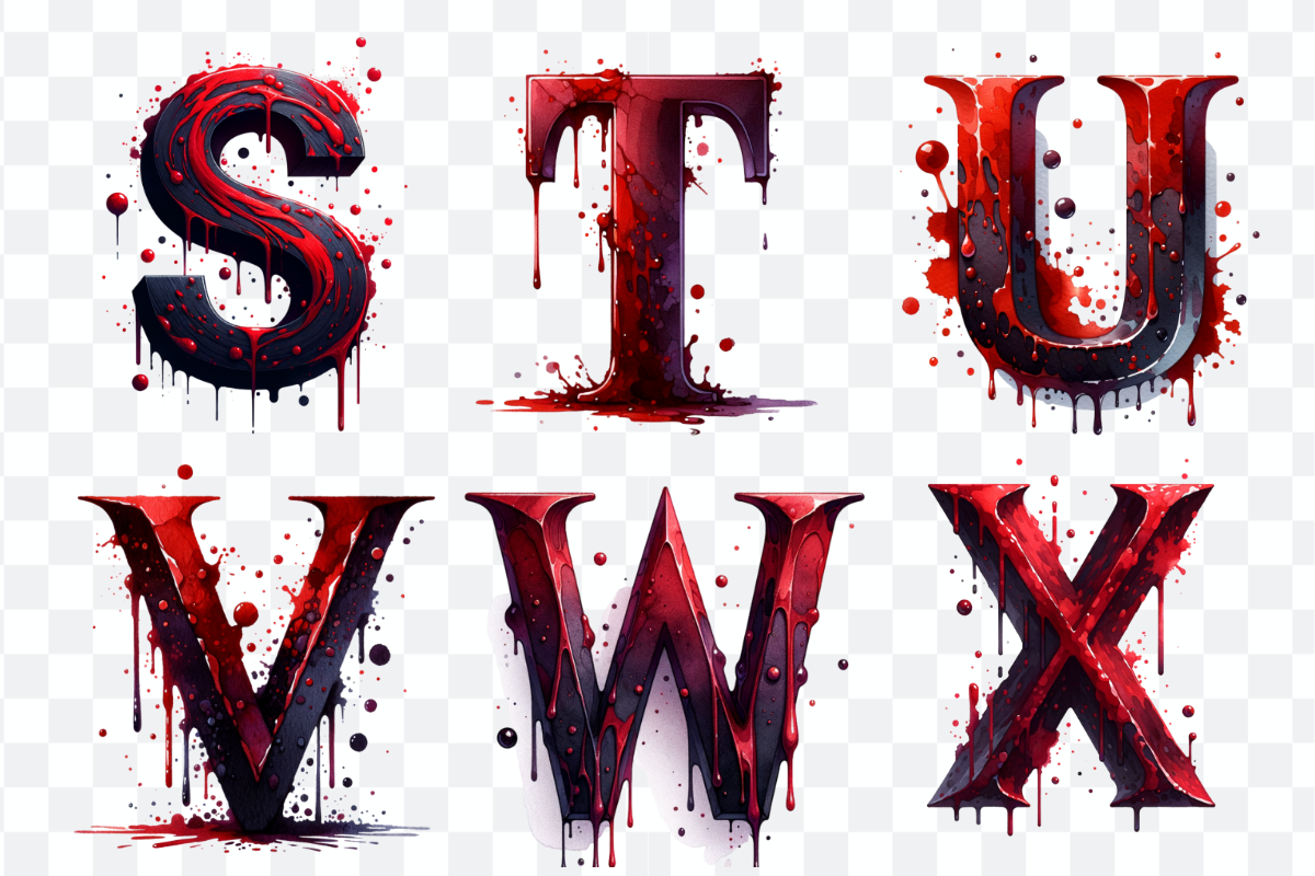 Bloody Alphabet and Numbers Bundle, a Seasonal Illustration by Bubble Pixel (Photo 6 of 8)