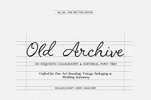 Old Archive - Vintage Font Trio