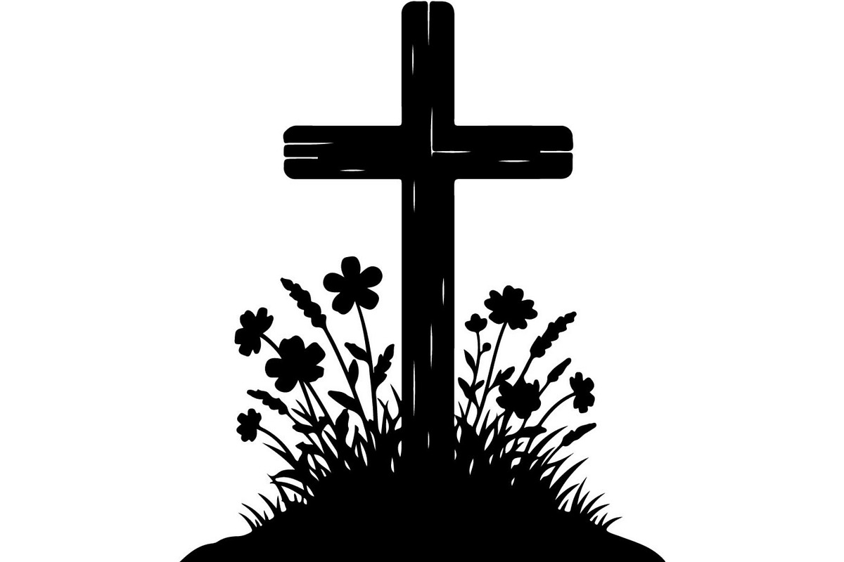 Floral Cross Silhouette, an Object Graphic by Creativeshirt (Photo 20 of 20)
