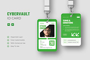 Cybervault Security - ID Card, a Card Template by Esensifiksi.studio (Thumbnail 1 of 3)