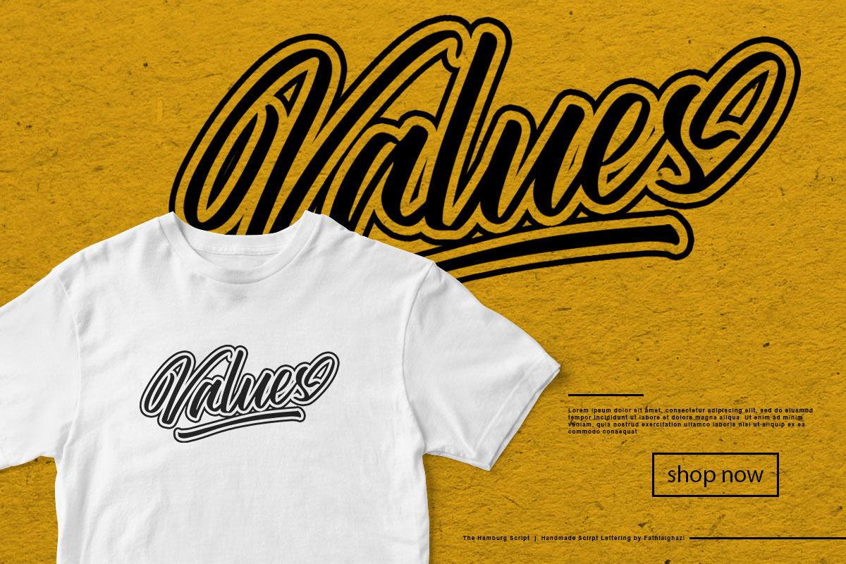 The Hamburg Script Font, a Script Font by Youthlabs Studio (Photo 15 of 19)