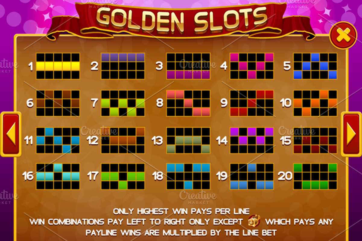 Golden Slots Game Kit, an Illustration by Saranai Store (Photo 9 of 10)