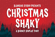 Christmas Shaky a Bouncy Display Fo, a Sans Serif Font by Blankids Studio (Thumbnail 1 of 7)