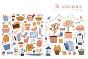 Cozy autumn: fall season graphic set, a Decorative Illustration by Lana Sham (Thumbnail 2 of 14)