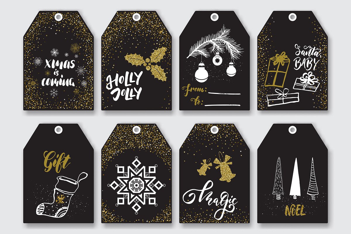 Christmas Gift Tag Templates, a Card Template by OlgaRom (Photo 3 of 7)