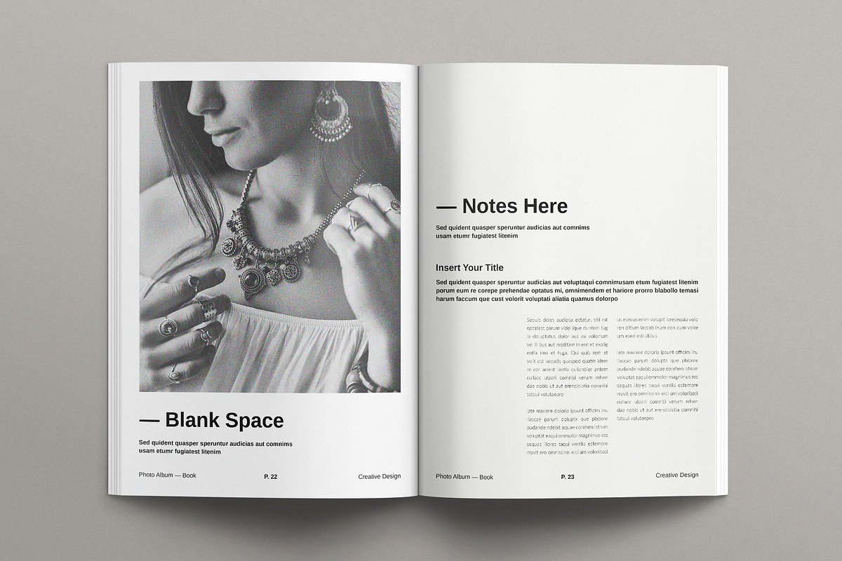 Digital Photo Album Book Template, a Brochure Template by E-Type (Photo 9 of 10)