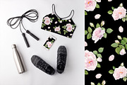 Pink Rose Pattern & Illustration, a Pattern Graphic by NataliArkushArt (Thumbnail 4 of 15)