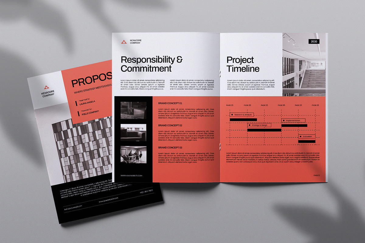 Project Proposal Template, a Magazine Template by Portocraft