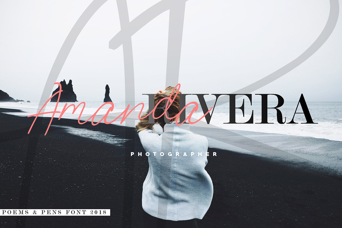 Poems & Pens Script Font preview 4