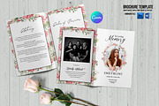 Floral Funeral Program Template, a Brochure Template by retrographix (Thumbnail 1 of 5)