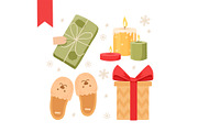 Christmas icons collection, a Seasonal Illustration by Elen_Art (Thumbnail 1 of 3)
