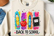 Cute Back to School Sublimation PNG, a Seasonal Illustration by Canvas Craft (Thumbnail 2 of 6)