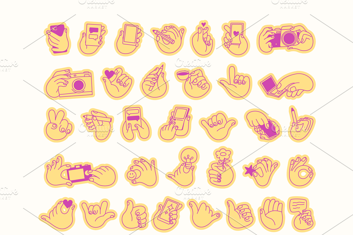Creator Girls Club, vector doodles, an Object Graphic by venimo (Photo 10 of 11)