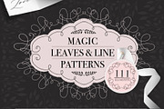 Magic Leaves and Line Patterns, an Object Graphic by Luba Vega (Thumbnail 1 of 9)