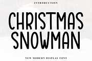 Christmas Snowman, a Sans Serif Font by FreshTypeINK (Thumbnail 1 of 8)