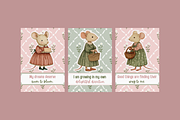 Soft Cottagecore Affirmation Cards, an Animal Illustration by Kaleidokika (Thumbnail 3 of 4)
