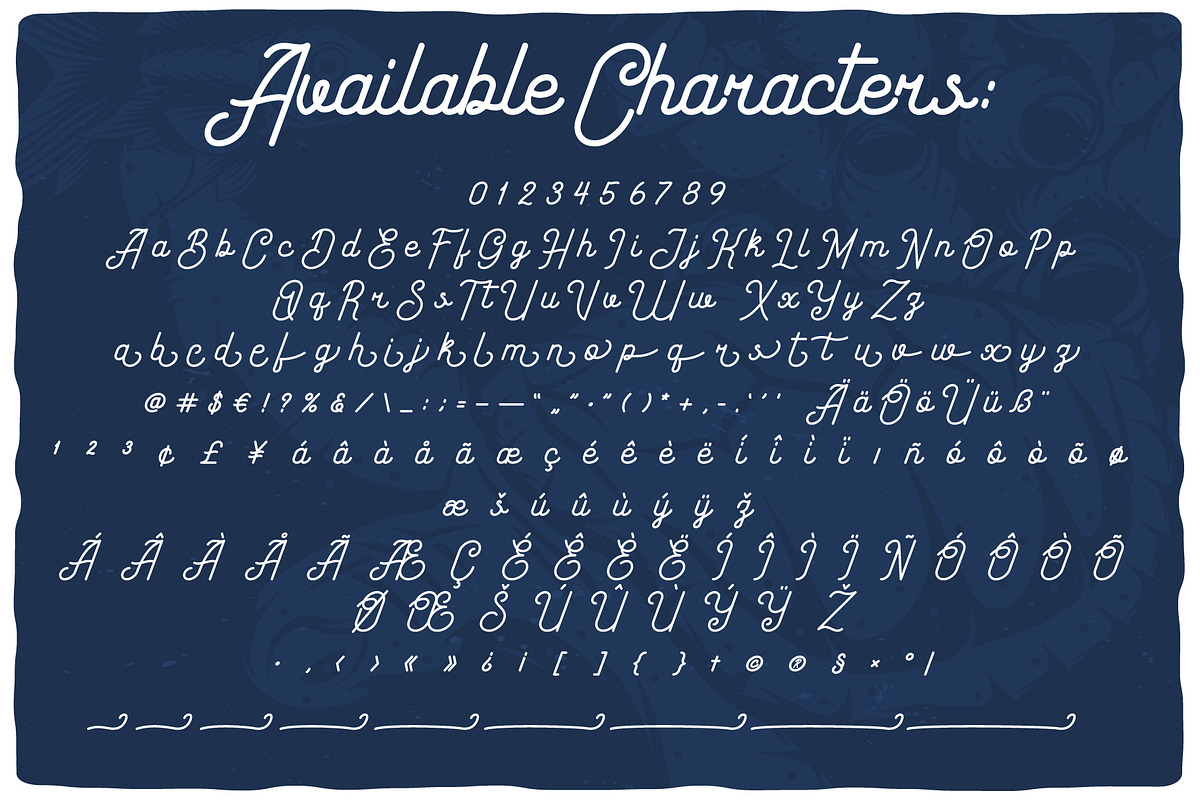 Coral Reef script font preview 2