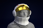 DIY Astronaut Helmet template, an Object Graphic by PolyFish (Thumbnail 1 of 7)