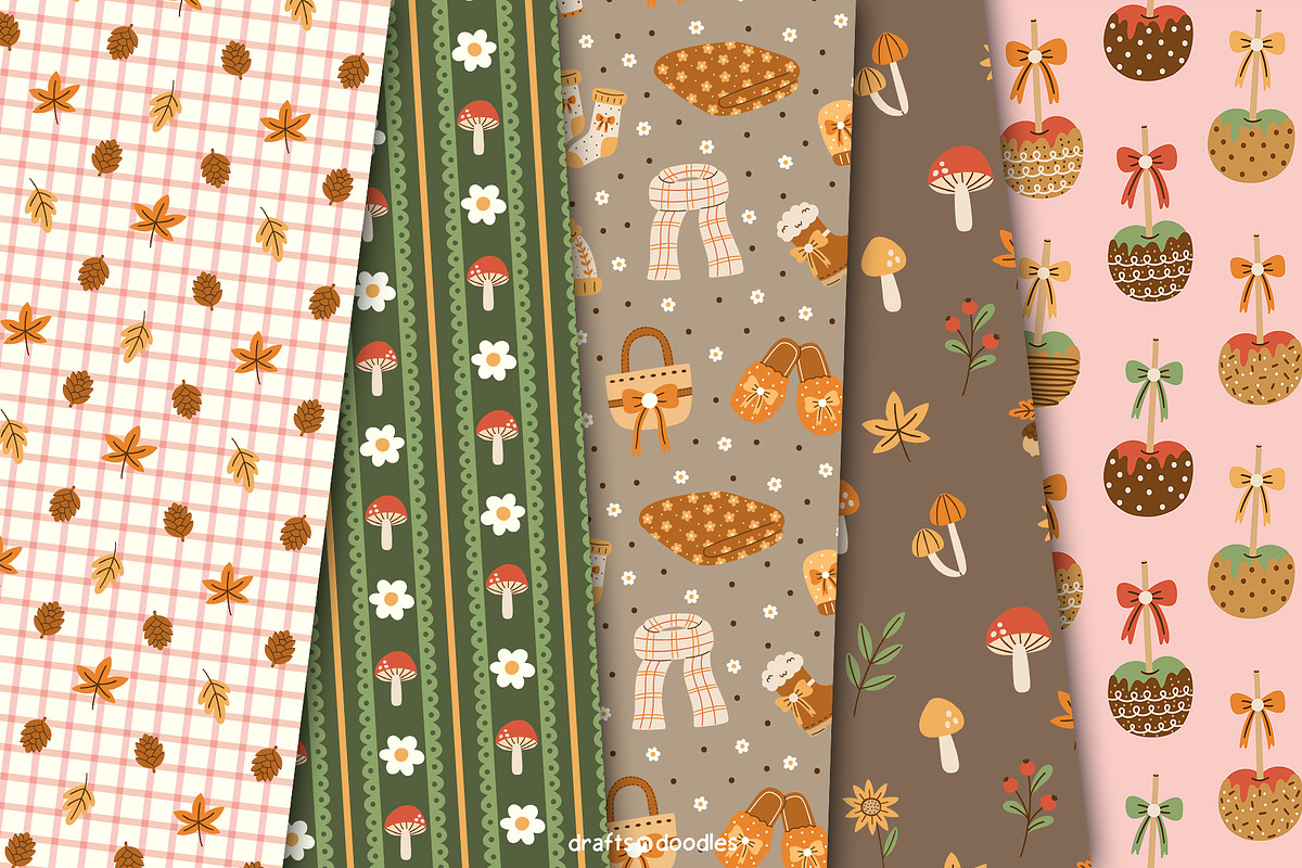 Fall Favorites Clipart and Patterns, a Pattern Graphic by Drafts n Doodles (Photo 8 of 14)