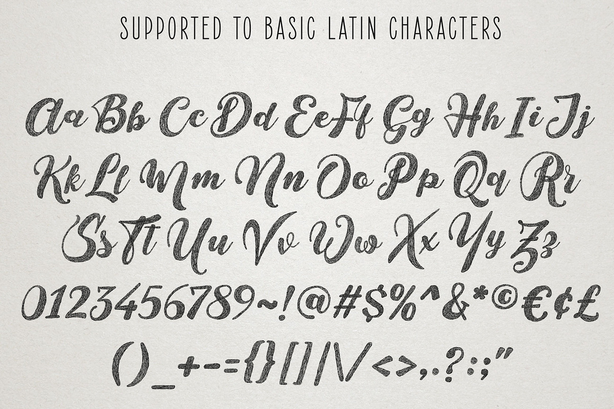 Monstere Script | Sketch Style, a Script Font by Royaltype (Photo 8 of 11)