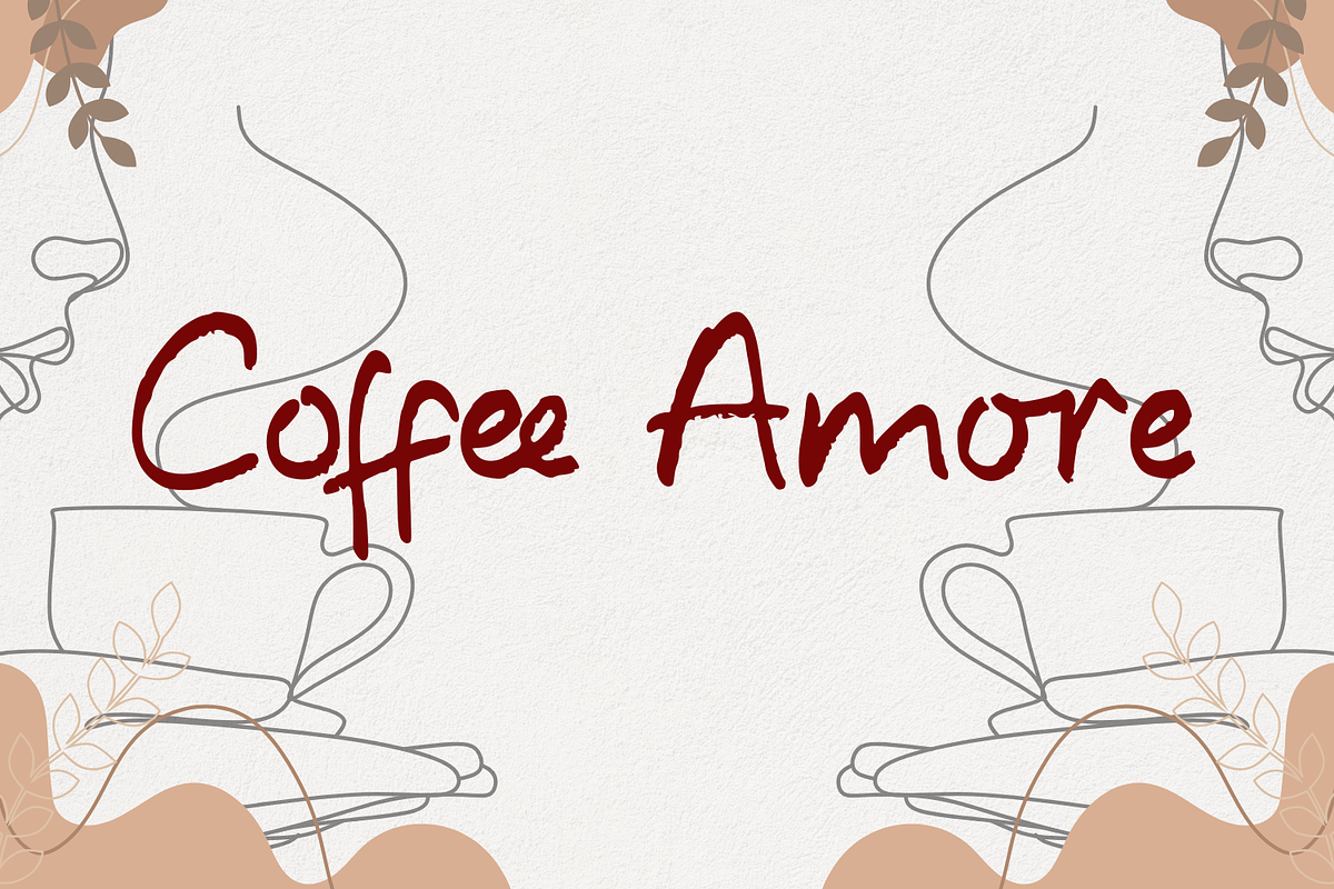 CoffeeAmore a Handwritting Font, a Handwritten Font by Basnistudio (Photo 9 of 13)