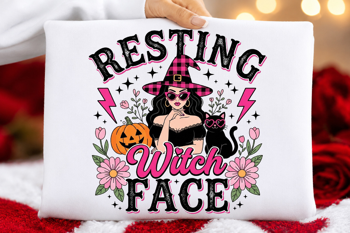 Pink Coquette Witch Halloween PNG, a Seasonal Illustration by DreamCafeArt (Photo 5 of 7)