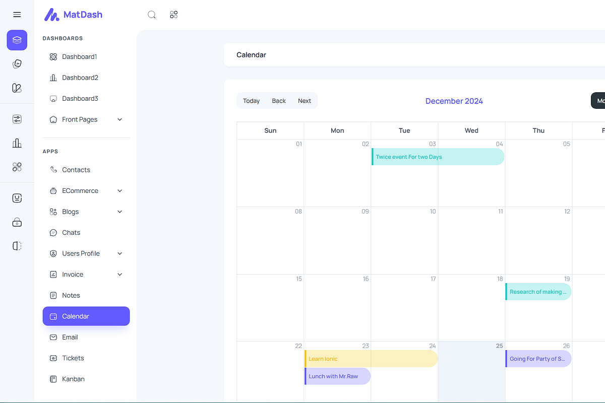 MatDash NextJs Tailwind Admin Theme, a Templates & Theme by AdminMart (Photo 15 of 15)