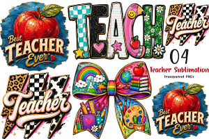 Teacher Png Sublimation Design, a Transportation Illustration by SinaCreation