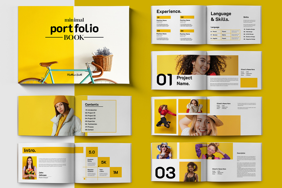 Minimal Portfolio Book, a Magazine Template by ContestDesign (Photo 1 of 5)