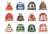 Ugly Christmas Sweater Clipart PNG, an Illustration by SinaCreation (Thumbnail 2 of 7)
