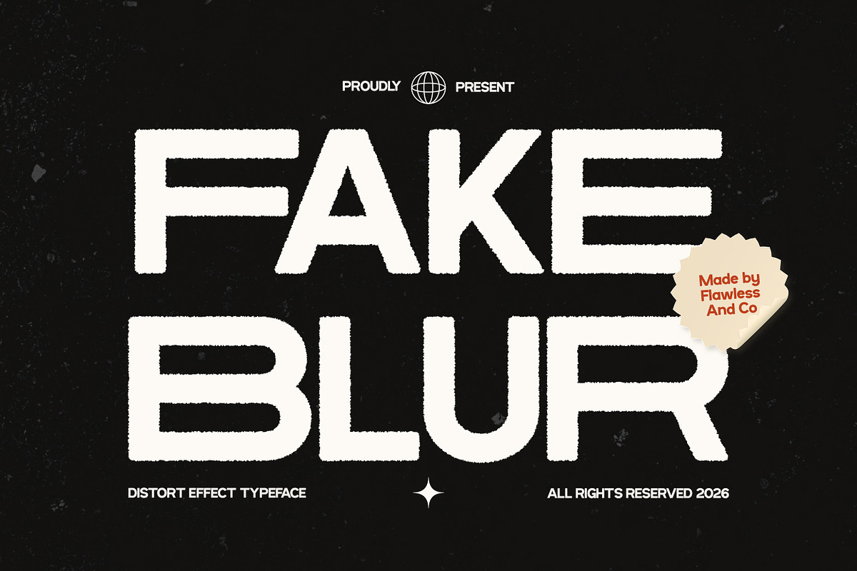 Fake Blur - Distort Effect Sans Font, a Sans Serif Font by Flawless And Co (Photo 1 of 10)