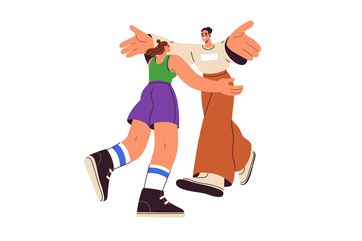 People meeting set. Reunion concept, a Person Illustration by Good Studio (Photo 5 of 20)