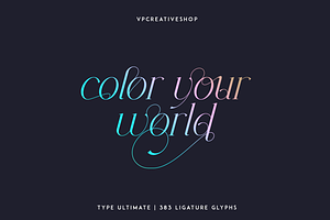 Type Ultimate - Serif Logo Font