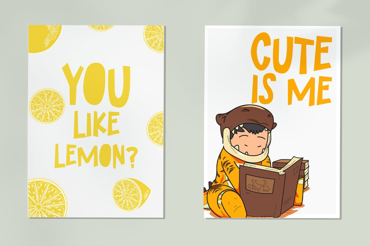 Ohsom Cut – Cartoon Font, a Sans Serif Font by TokoPress (Photo 7 of 10)