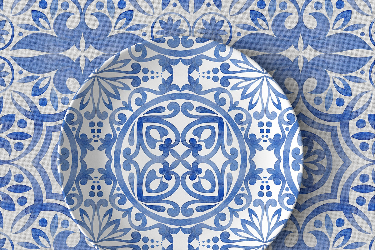 Watercolor seamless pattern, a Pattern Graphic by Elona Laff (Photo 4 of 5)