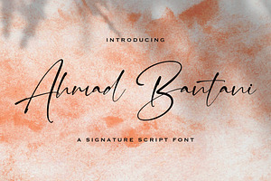 Ahmad Bantani - Signature Font