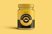 Pickle Sauce Honey Glass Jar Mockup, a Cups & Container Mockup by Digitalphaser (Thumbnail 4 of 6)