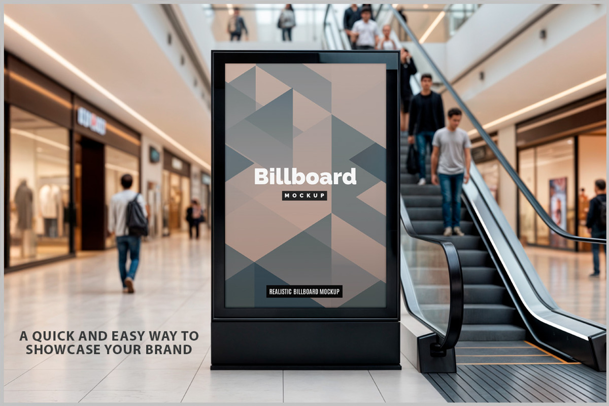 Billboard Mockup PSD, an Advertising Mockup by Bruno's Shop (Photo 2 of 4)