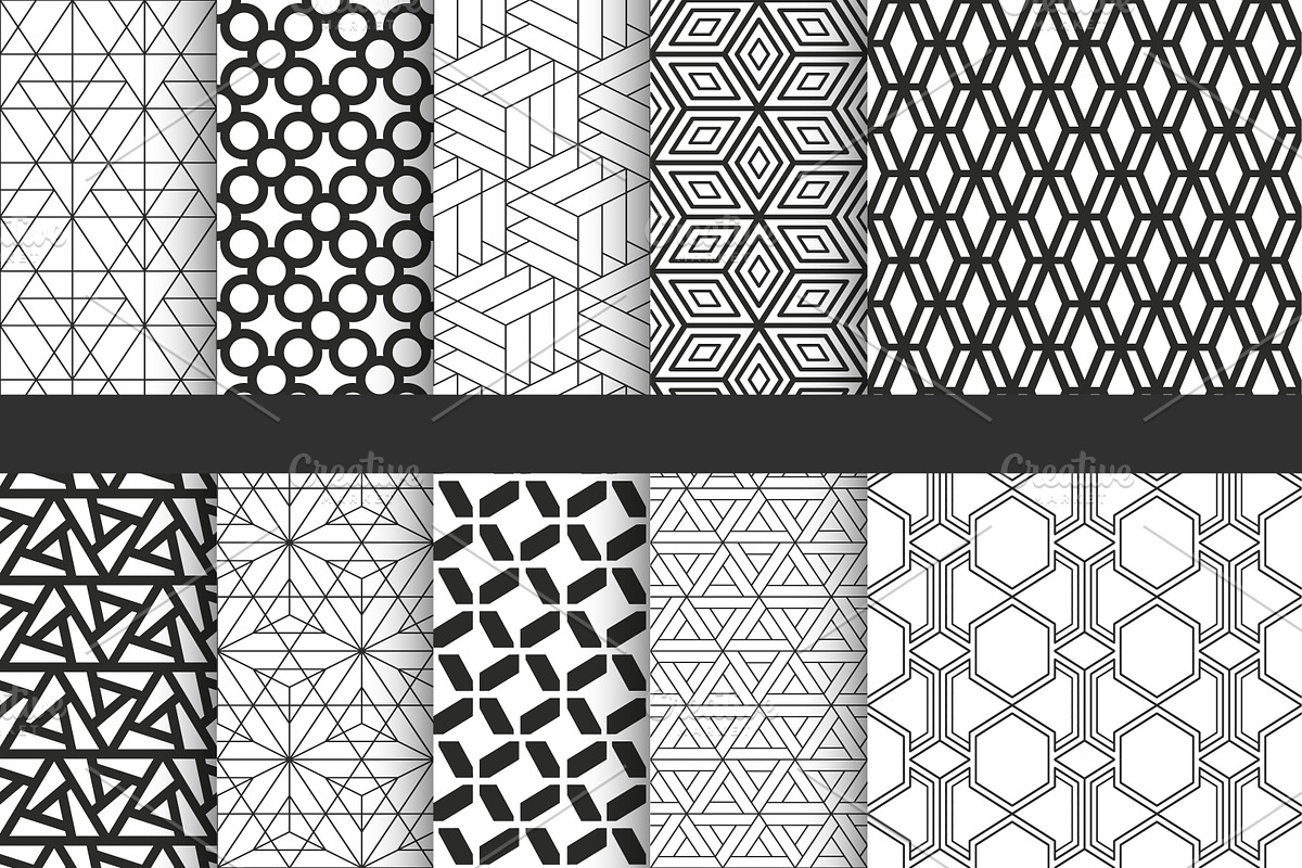 Black and white geometric patterns, a Pattern Graphic by ExpressShop (Photo 2 of 5)