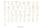 143 Gold Astrology PNG Symbols, an Object Graphic by The Brand Alchemists (Thumbnail 6 of 9)