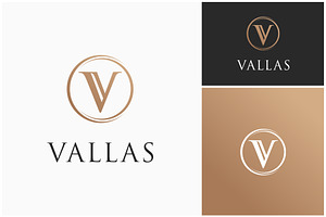 Letter V Initial Luxury Circle Logo, a Branding & Logo Template by ika trisiana