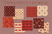 Retro Valentine clipart and graphics, a Decorative Illustration by Paper Cherry (Thumbnail 11 of 23)