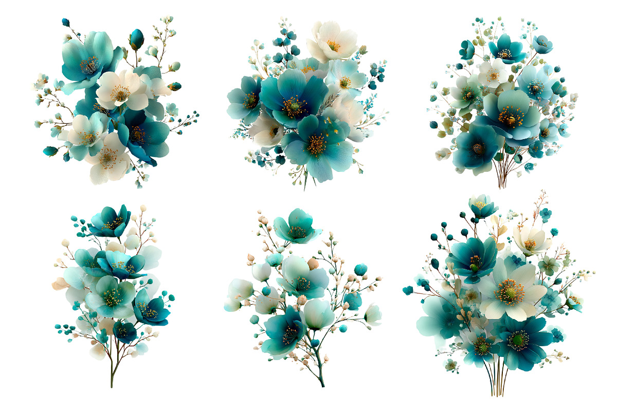 Watercolor Wildflower Clipart, an Illustration by GatewayDesign (Photo 2 of 5)