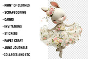 Whimsical Summer Bunny Fruits PNG, an Illustration by SinaCreation (Thumbnail 3 of 7)