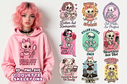 Coquette Skeletons Halloween SVG PNG, an Object Graphic by LaVika (Thumbnail 1 of 13)